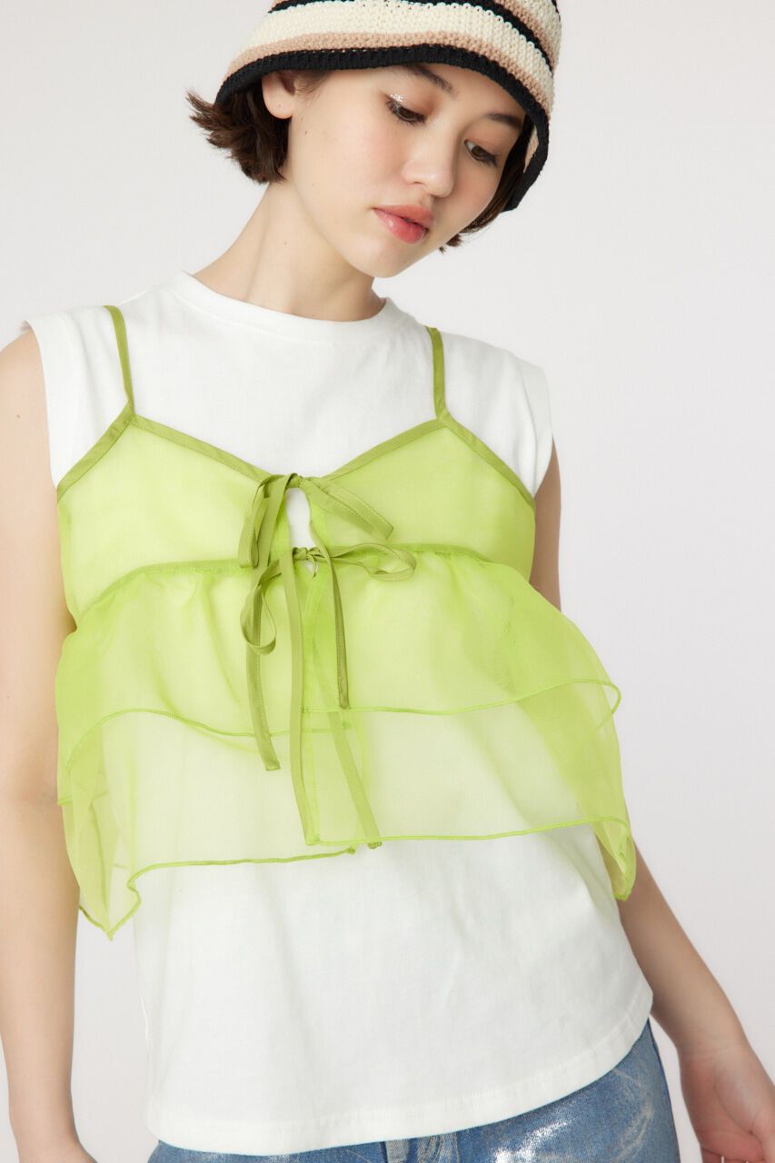 RODEO CROWNS「MULTI WAYシアーキャミソール&times;タンクSET」|キャミソール|L/GRN1