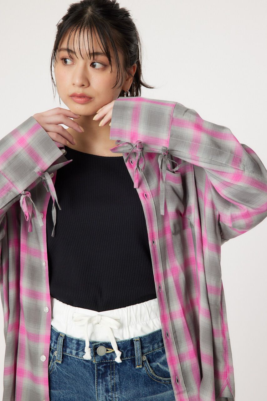 RODEO CROWNS「シアーオンブレチェックシャツ」|シャツ・ブラウス|