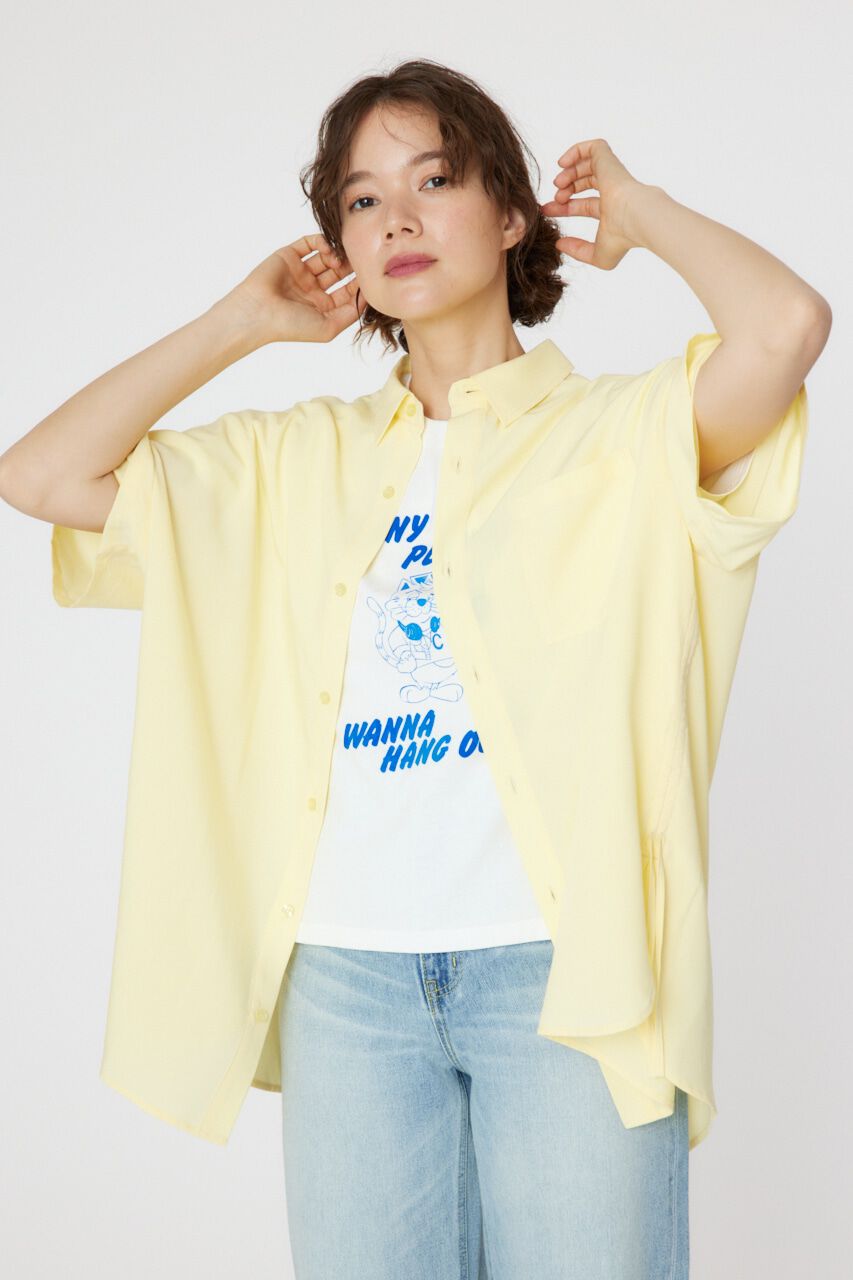 RODEO CROWNS「ハーフスリーブビッグシャツ」|シャツ・ブラウス|L/YEL1