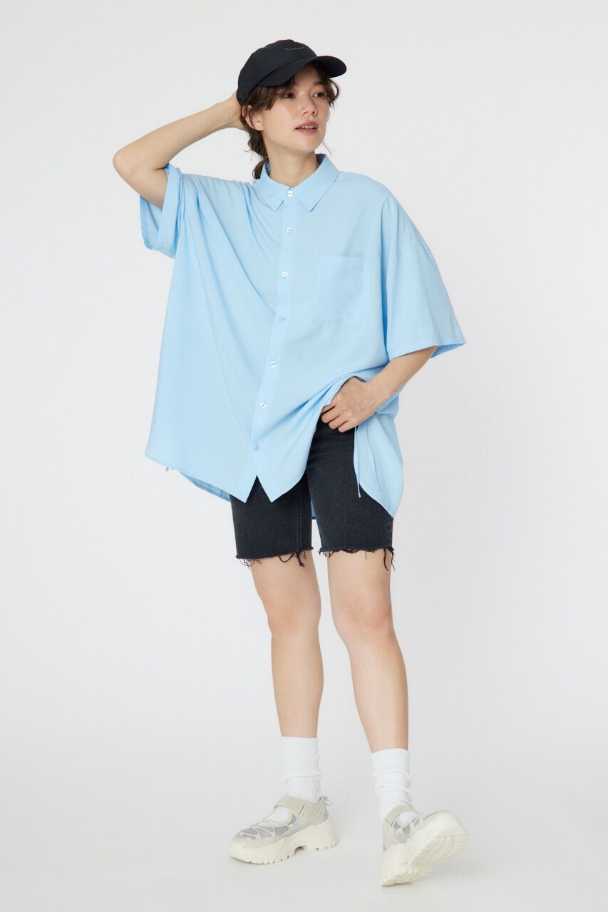 RODEO CROWNS「ハーフスリーブビッグシャツ」|シャツ・ブラウス|