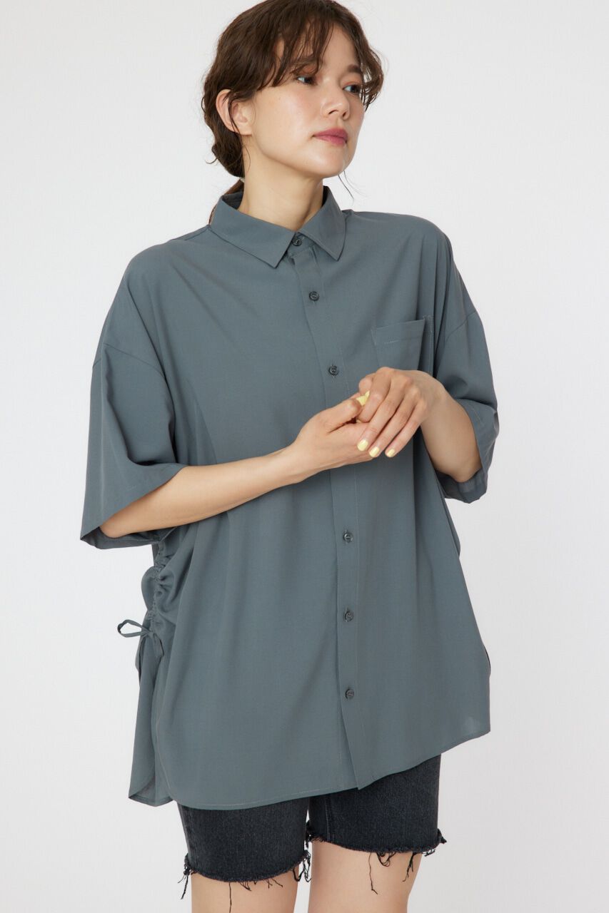 RODEO CROWNS「ハーフスリーブビッグシャツ」|シャツ・ブラウス|C.GRY