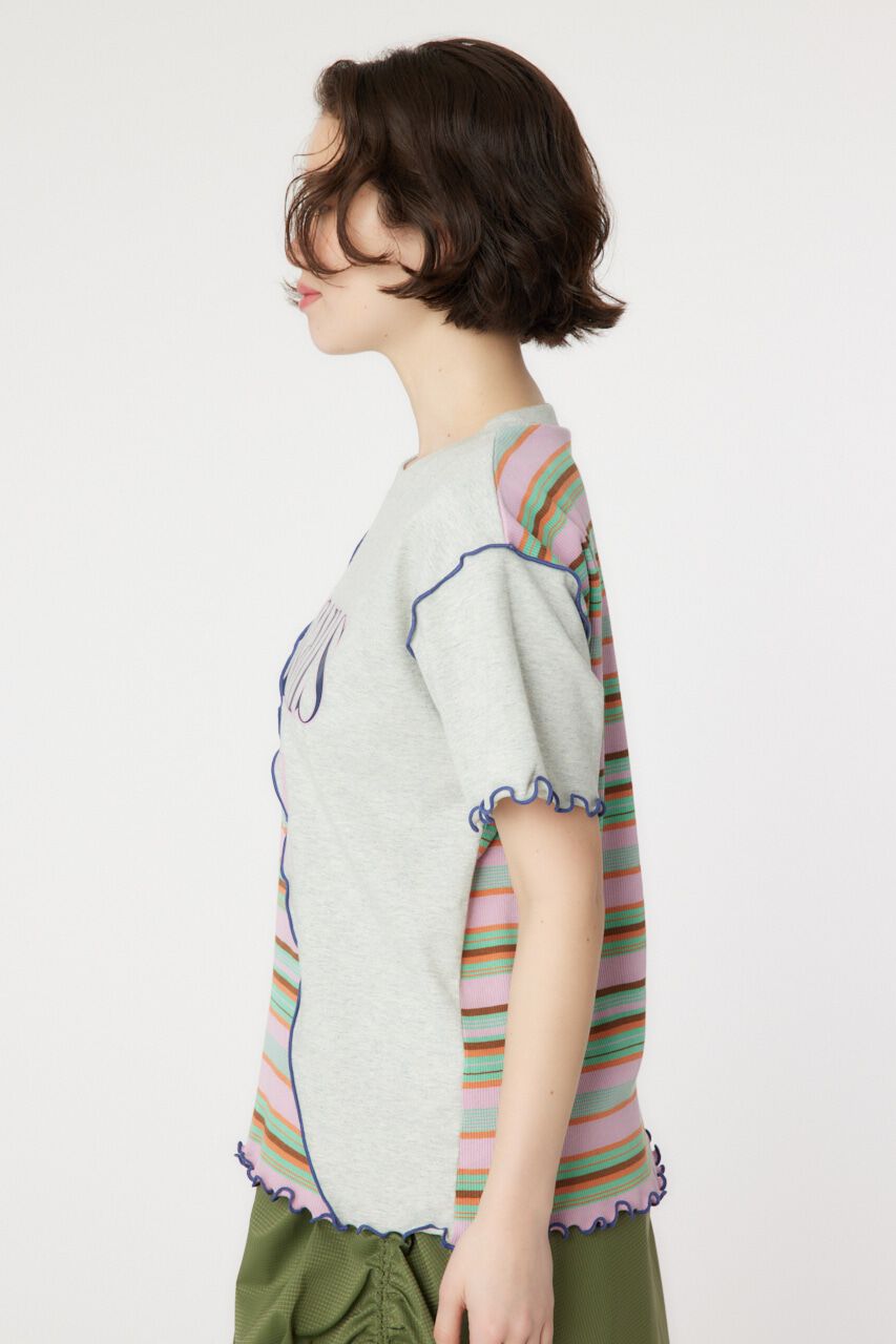 RODEO CROWNS「マルチボーダードッキングTシャツ」|Tシャツ・カットソー|