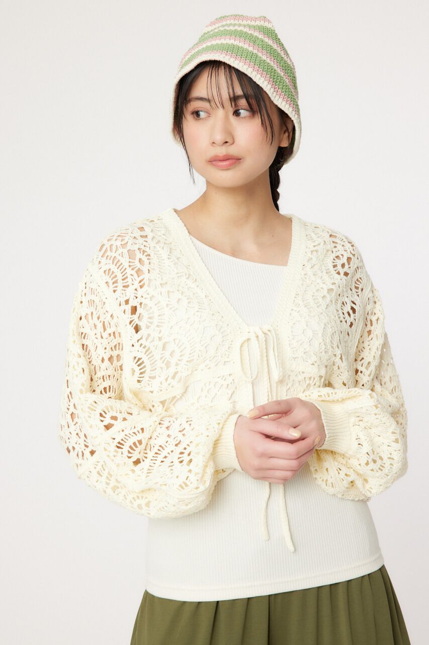 RODEO CROWNS「クロシェニットボレロ」|カーディガン|