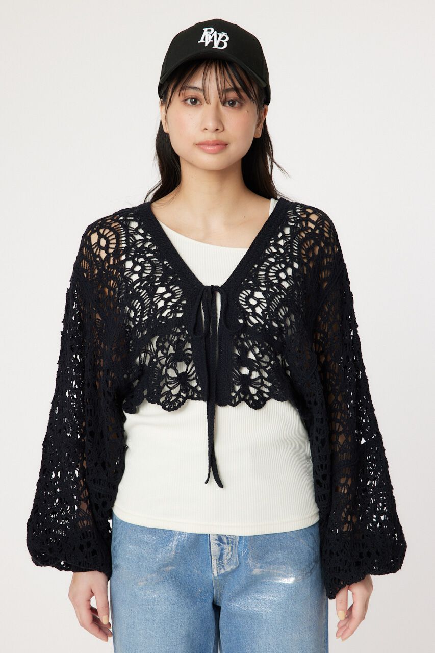 RODEO CROWNS「クロシェニットボレロ」|カーディガン|