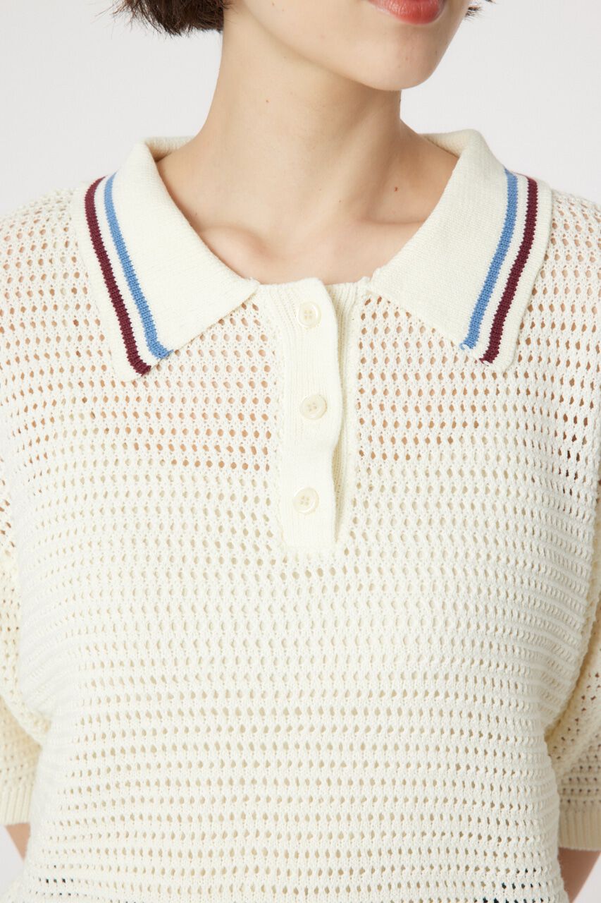 RODEO CROWNS「メッシュニットポロシャツ」|ニット・セーター|