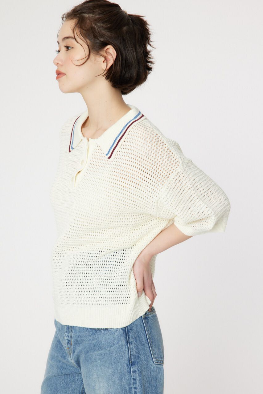 RODEO CROWNS「メッシュニットポロシャツ」|ニット・セーター|