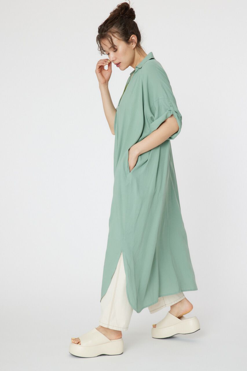 RODEO CROWNS「スキッパーシャツワンピース」|ワンピース|