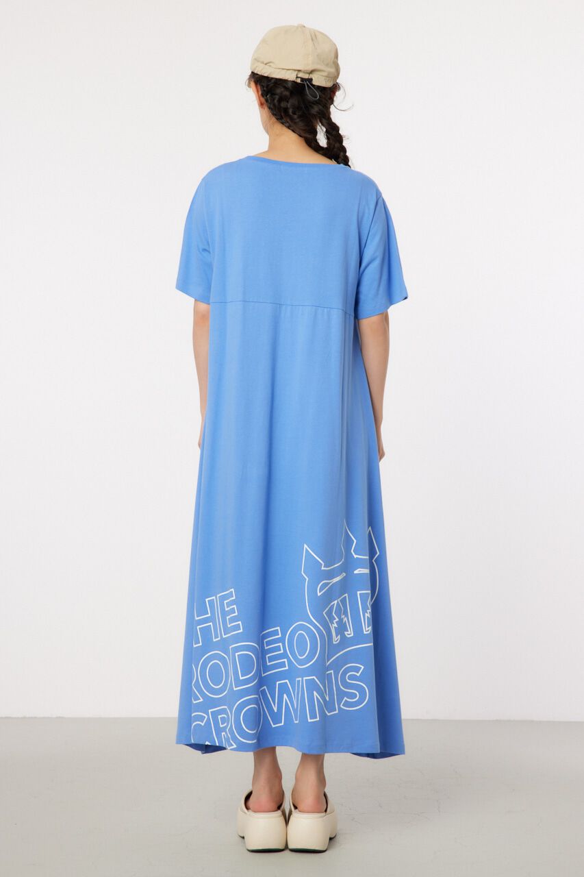 RODEO CROWNS「ラインクラウンロゴマキシTワンピース」|ワンピース|