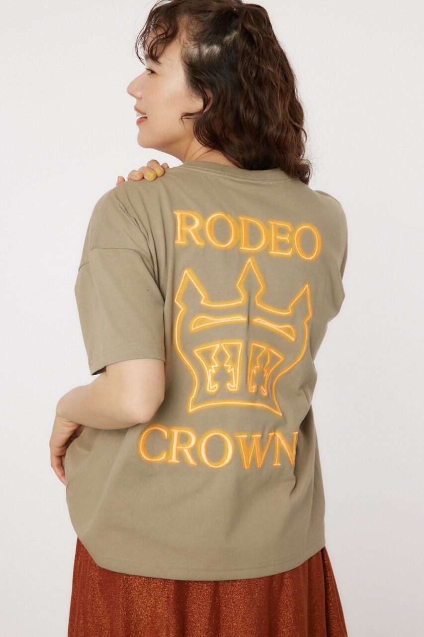 RODEO CROWNS「刺繍 クラウン Tシャツ」|Tシャツ・カットソー|L/KHA1