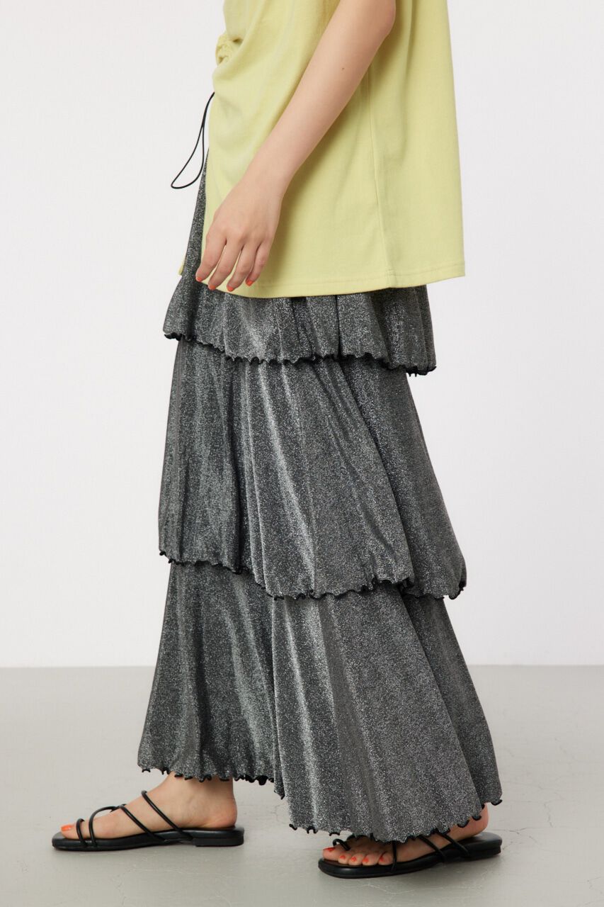 RODEO CROWNS「ラメカットティアードスカート」|スカート|