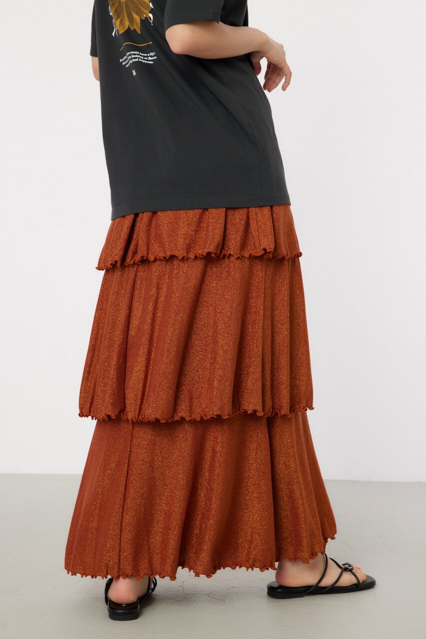 RODEO CROWNS「ラメカットティアードスカート」|スカート|