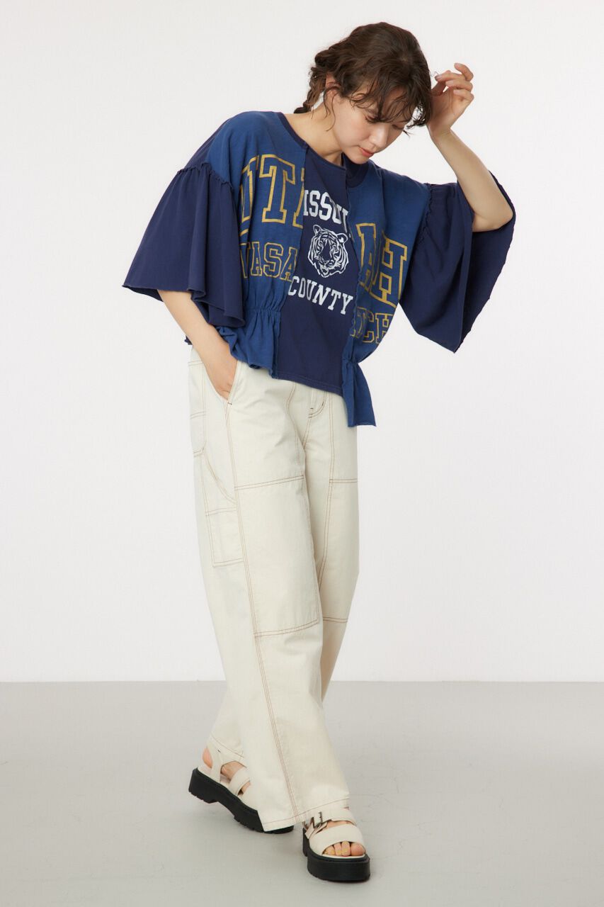 RODEO CROWNS「ドッキングカレッジトップス」|Tシャツ・カットソー|