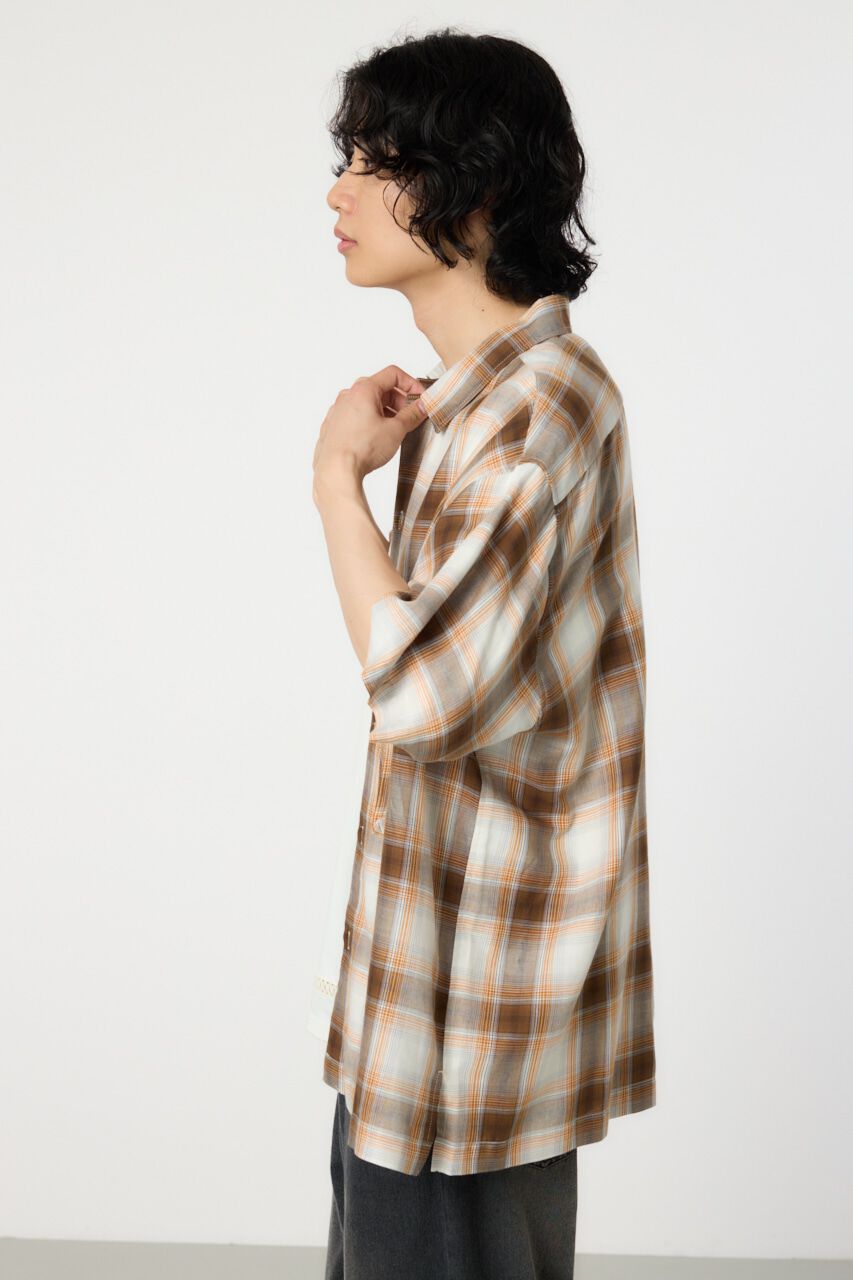 RODEO CROWNS「オンブレーチェックワークシャツ」|シャツ・ブラウス|