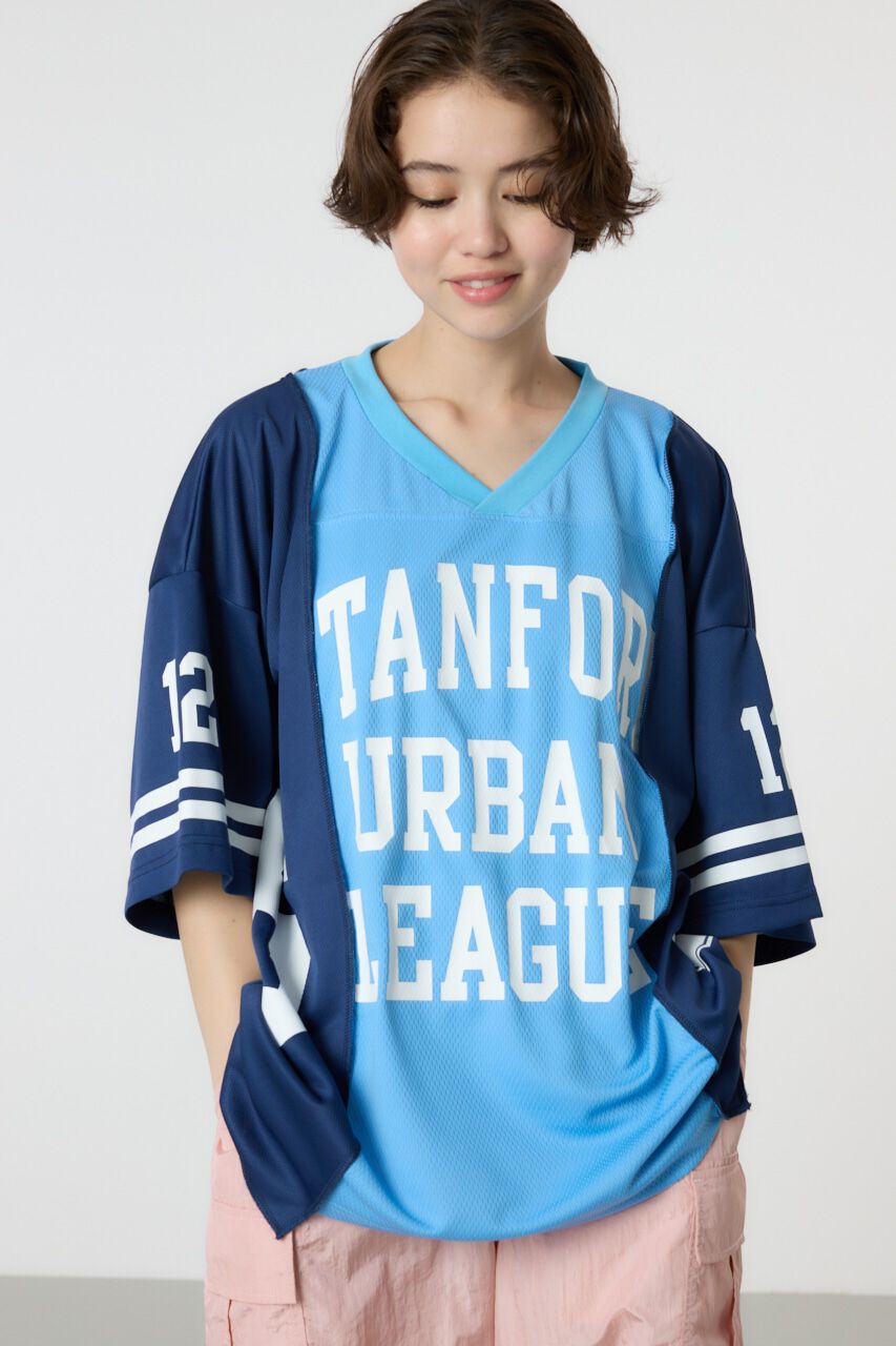 RODEO CROWNS「カスタムフットボールゲームシャツ」|Tシャツ・カットソー|柄BLU5