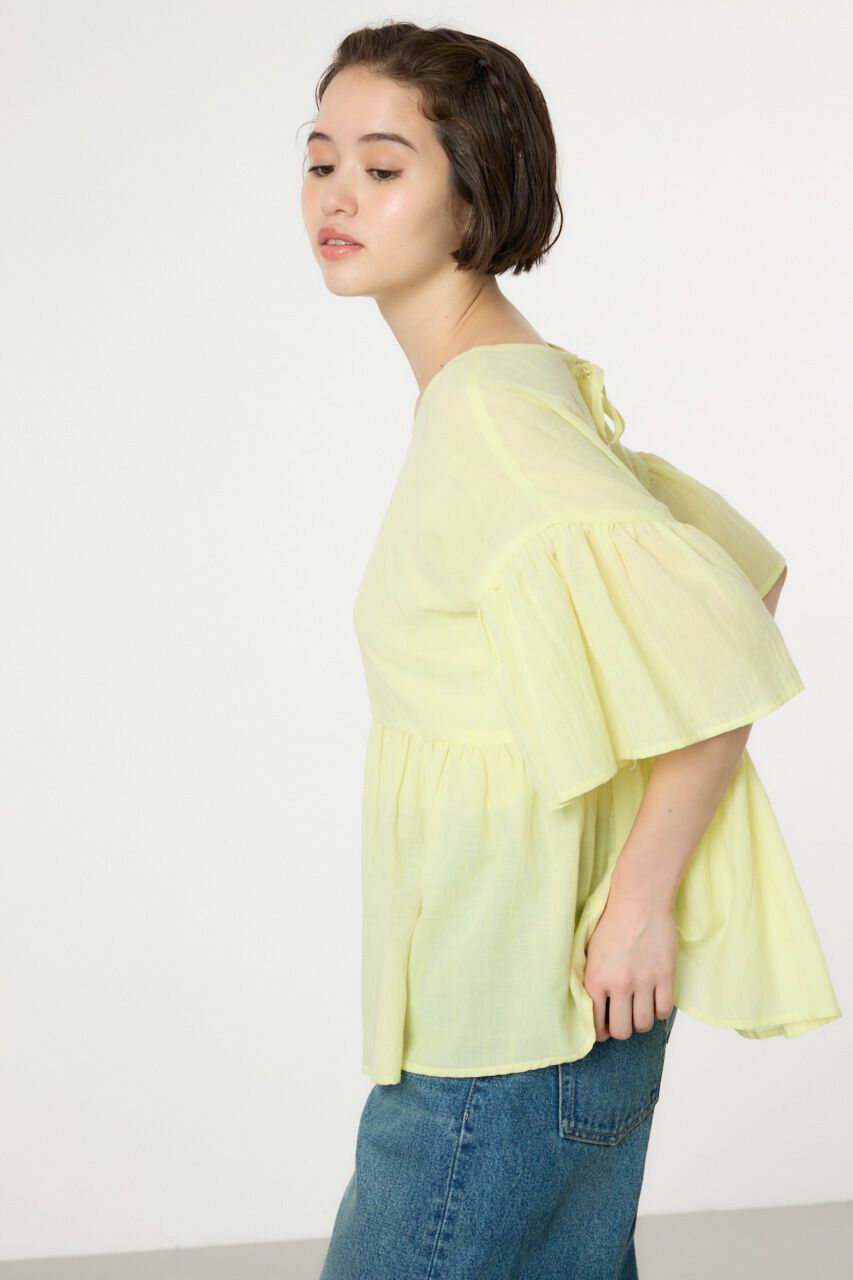 RODEO CROWNS「リネンライクフリルブラウス」|シャツ・ブラウス|