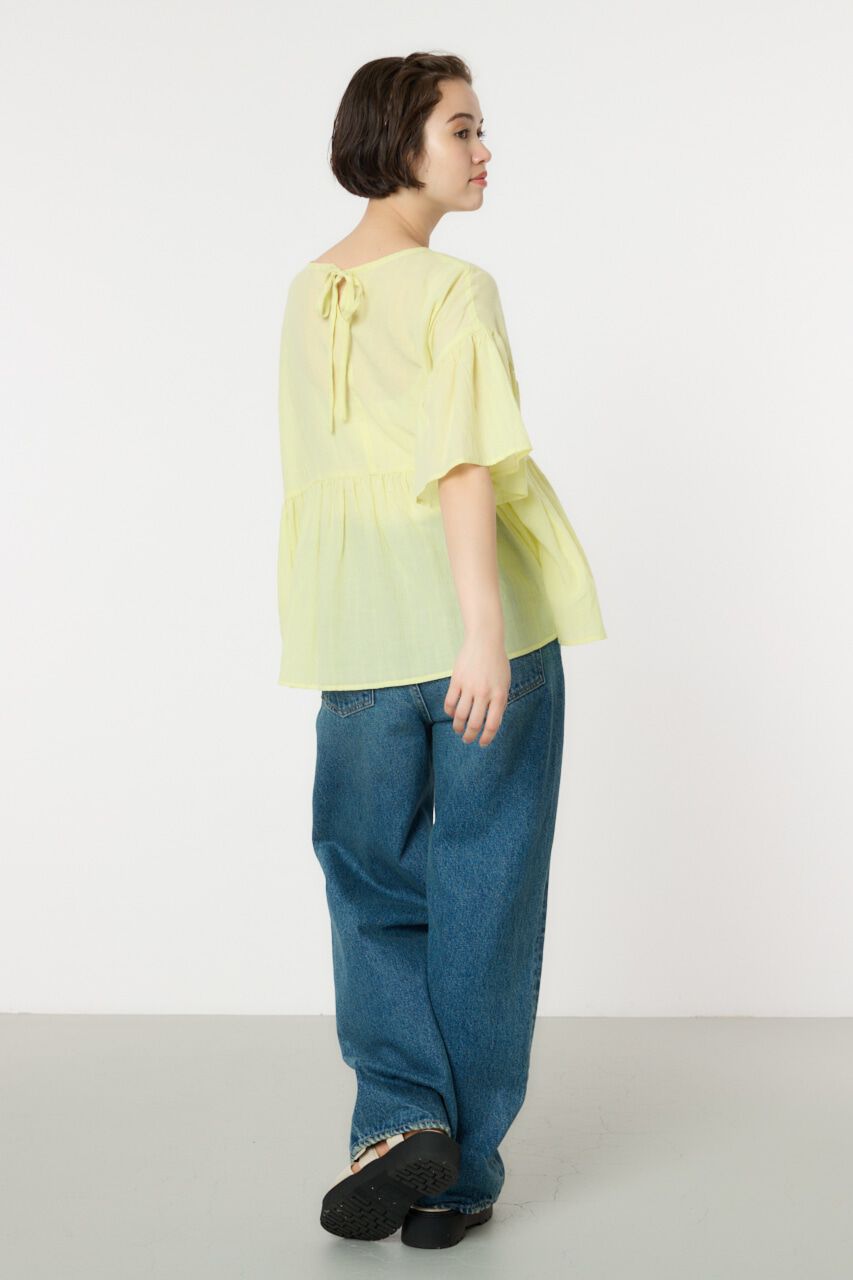 RODEO CROWNS「リネンライクフリルブラウス」|シャツ・ブラウス|