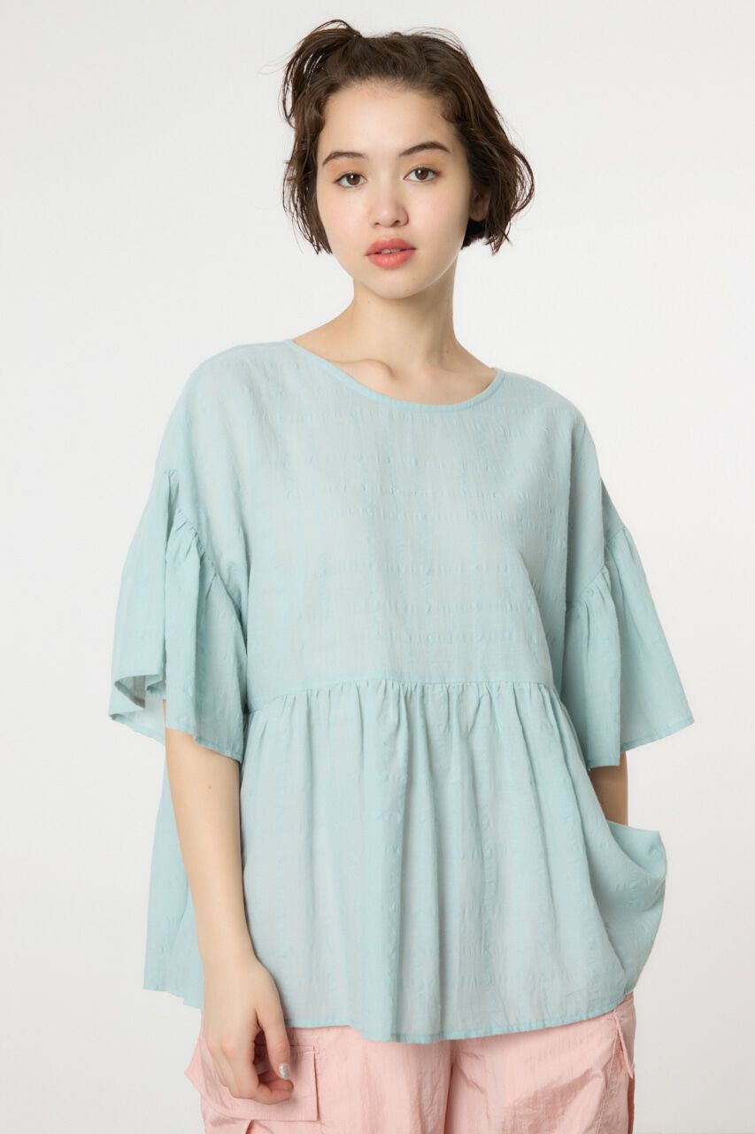 RODEO CROWNS「リネンライクフリルブラウス」|シャツ・ブラウス|MINT