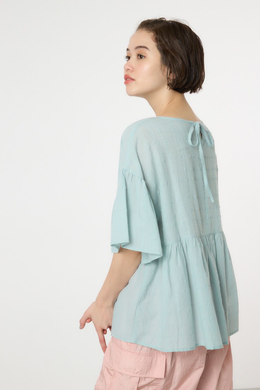 RODEO CROWNS「リネンライクフリルブラウス」|シャツ・ブラウス|