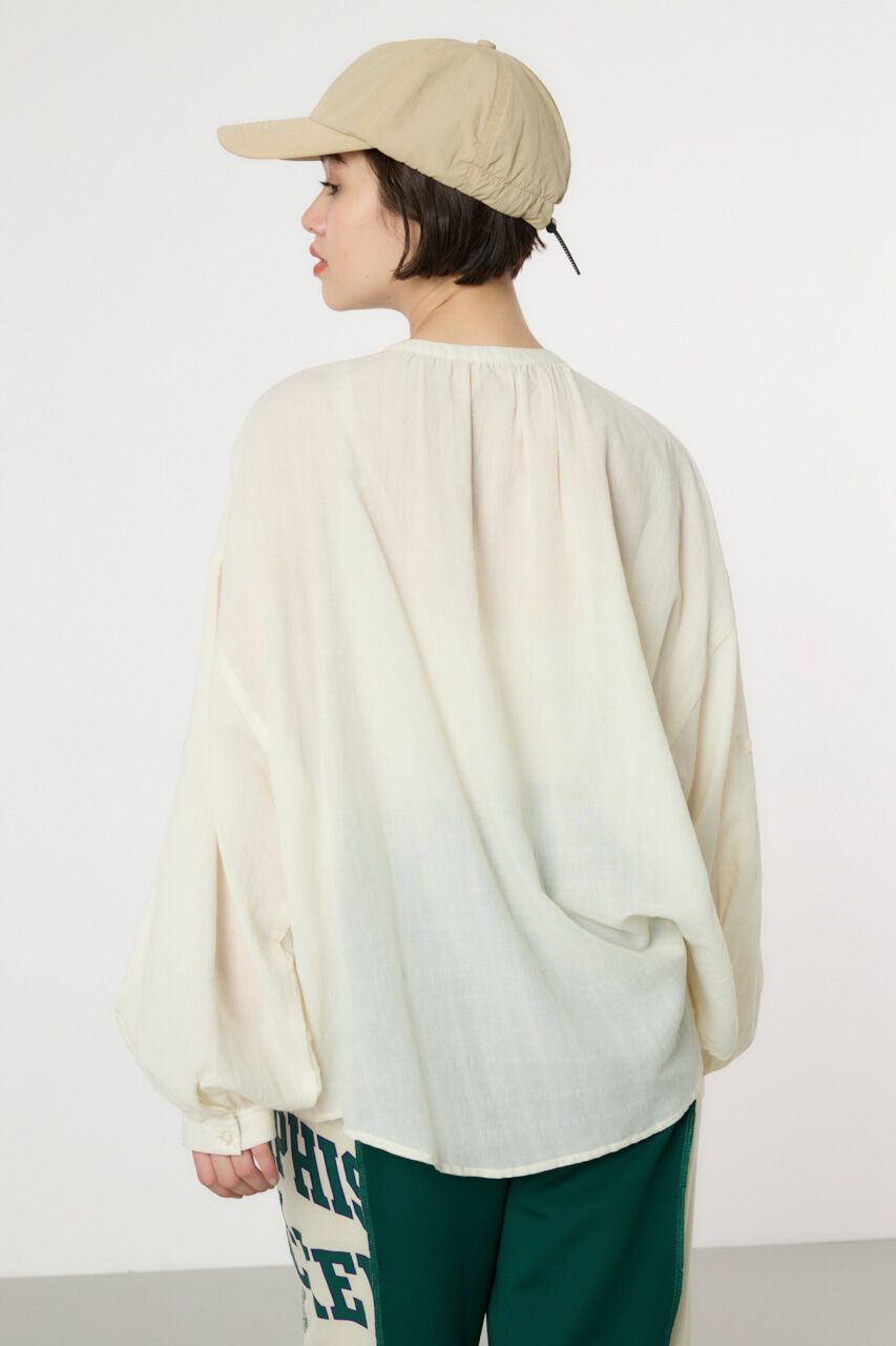 RODEO CROWNS「リネンライクロールアップシャツ」|シャツ・ブラウス|