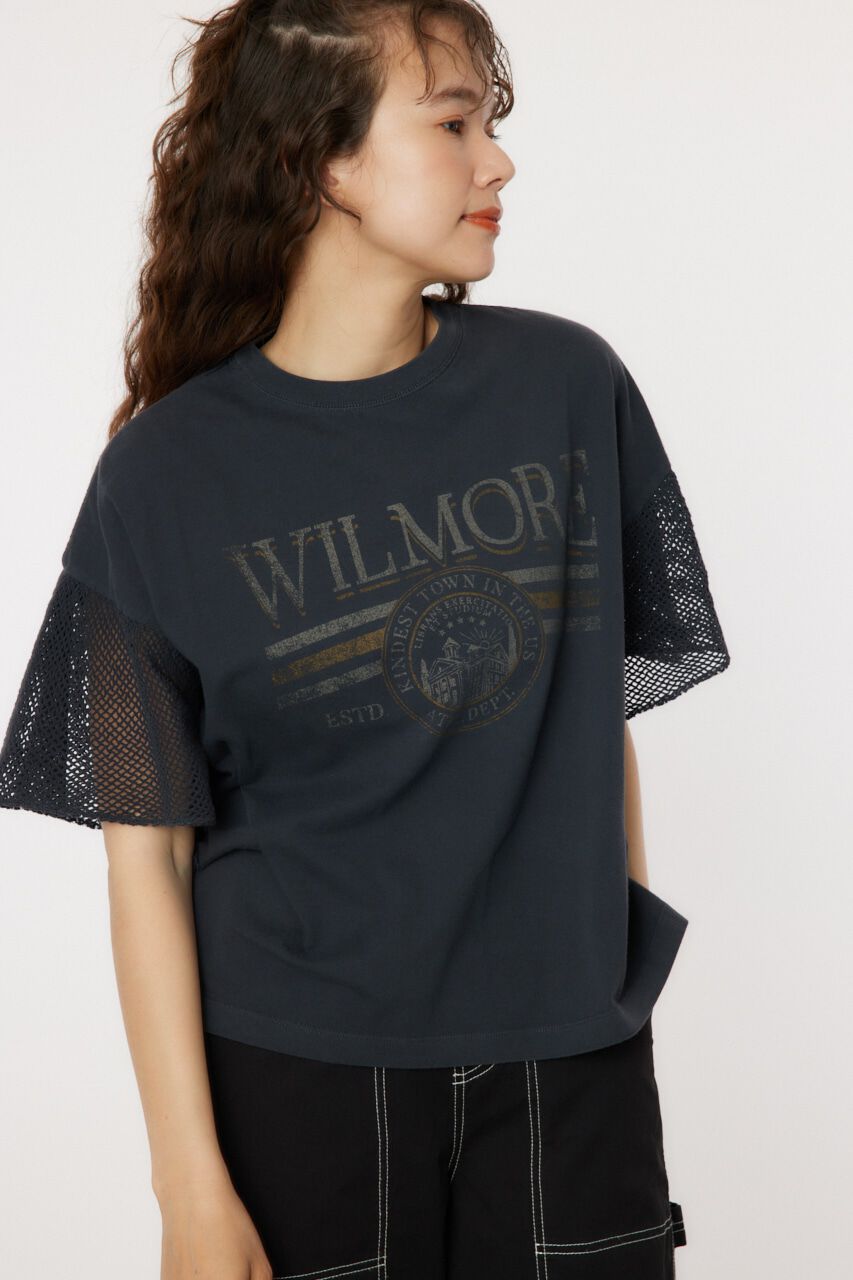 RODEO CROWNS「フリルメッシュスリーブトップス」|Tシャツ・カットソー|