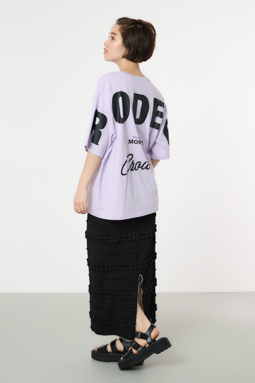 RODEO CROWNS「ふくれボーダーナロースカート」|スカート|