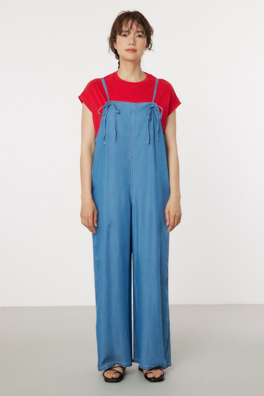 RODEO CROWNS「Supple DENIM サロペット」|ワンピース|