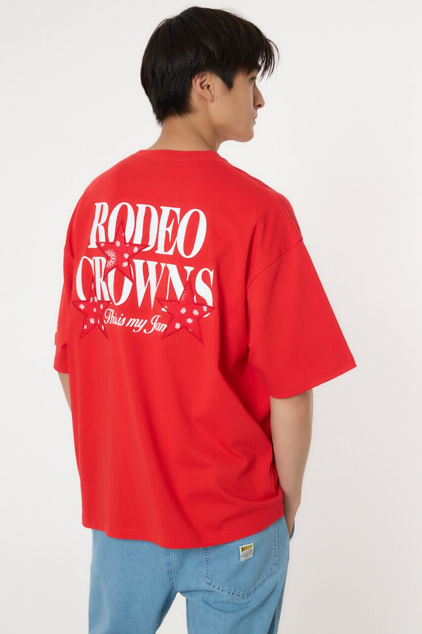 RODEO CROWNS「バンダナスターアップリケ Tシャツ」|Tシャツ・カットソー|RED