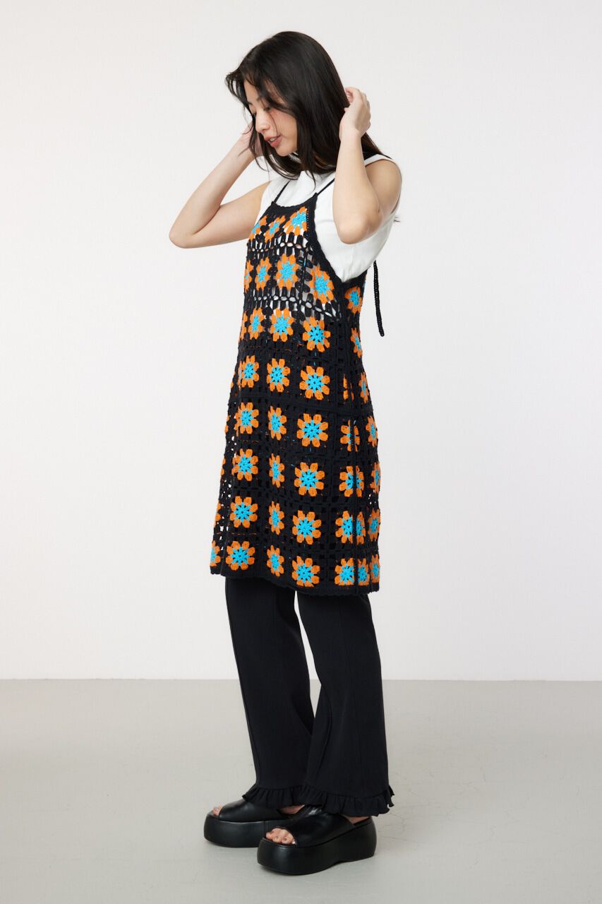 RODEO CROWNS「FLOWERクロシェキャミミニワンピース」|ワンピース|