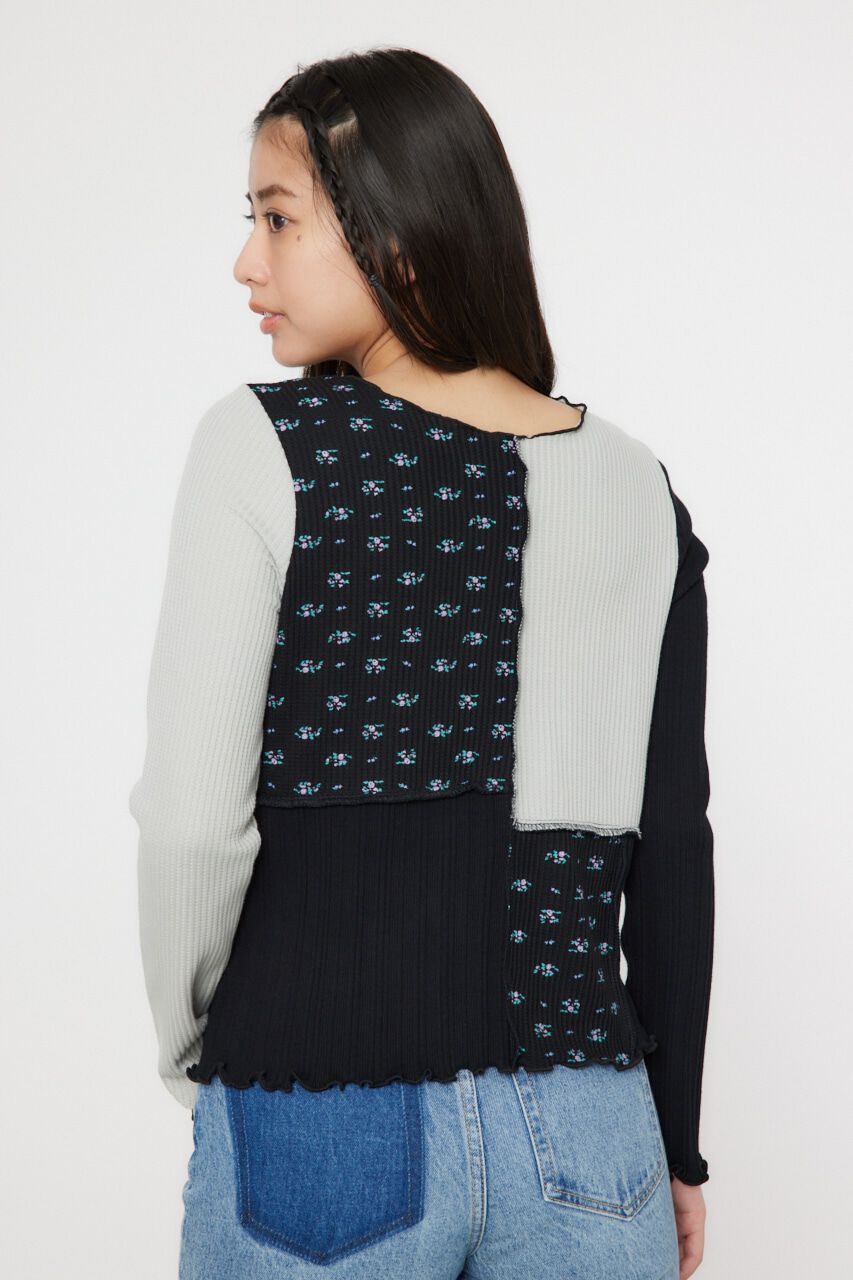 RODEO CROWNS「パッチワーク2WAYリブトップス」|Tシャツ・カットソー|