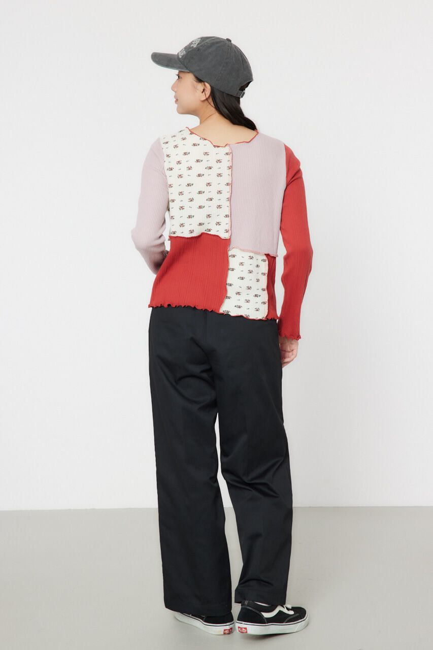 RODEO CROWNS「パッチワーク2WAYリブトップス」|Tシャツ・カットソー|