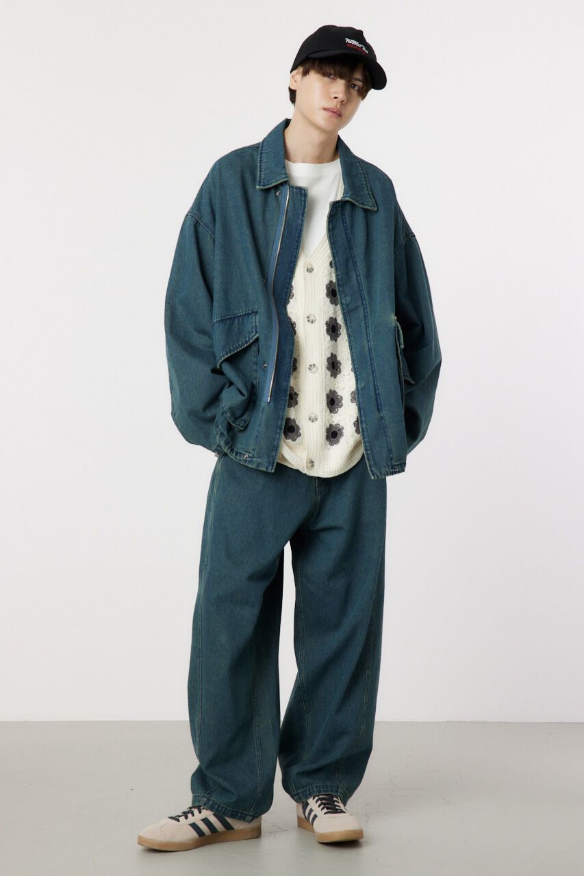 RODEO CROWNS「over denim zip JK」|デニムジャケット|