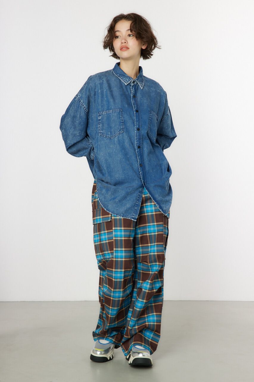 RODEO CROWNS「CHEMICAL WASH シャツ」|シャツ・ブラウス|