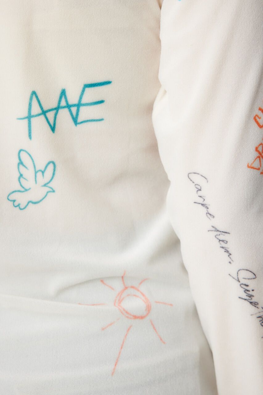 RODEO CROWNS「Brushedテキストシアートップス」|Tシャツ・カットソー|