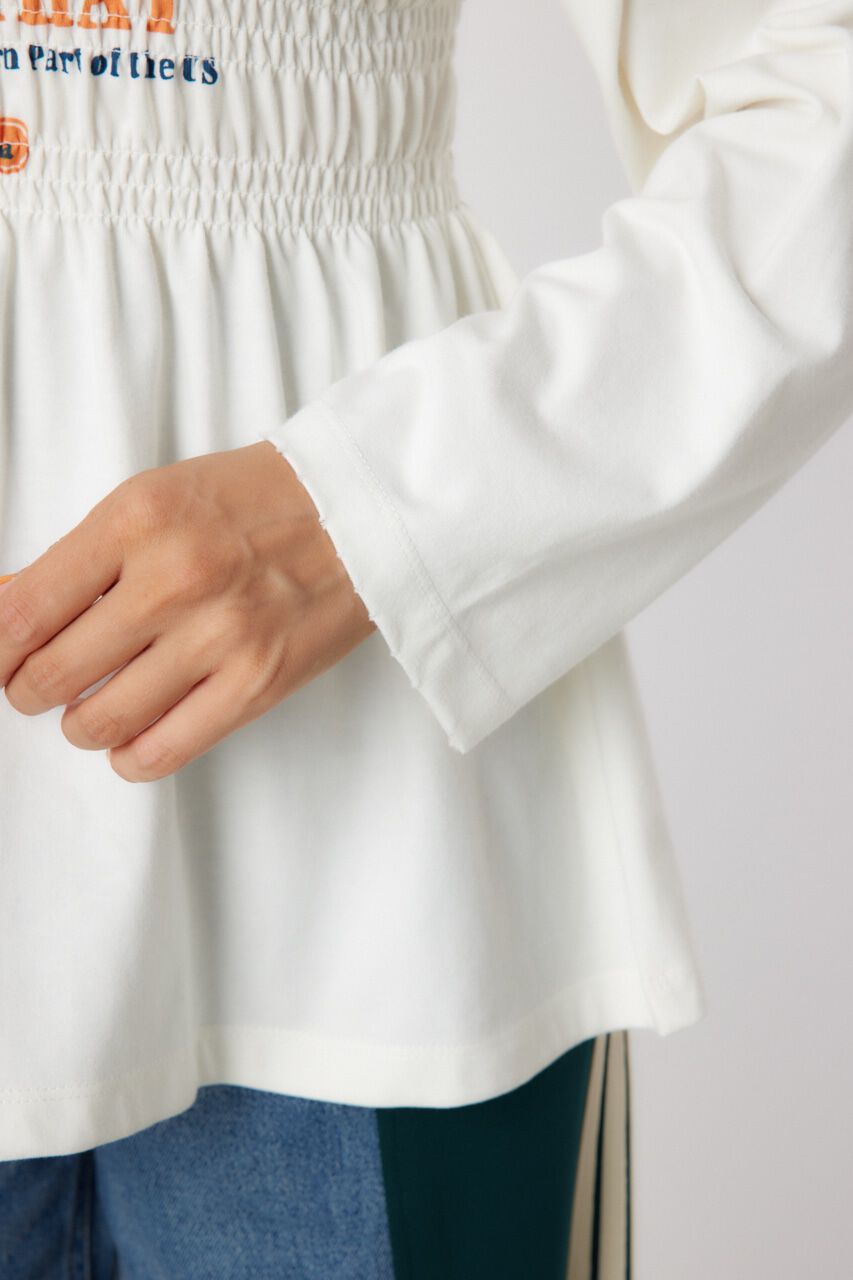 RODEO CROWNS「シャーリングプリントロングTシャツ」|Tシャツ・カットソー|