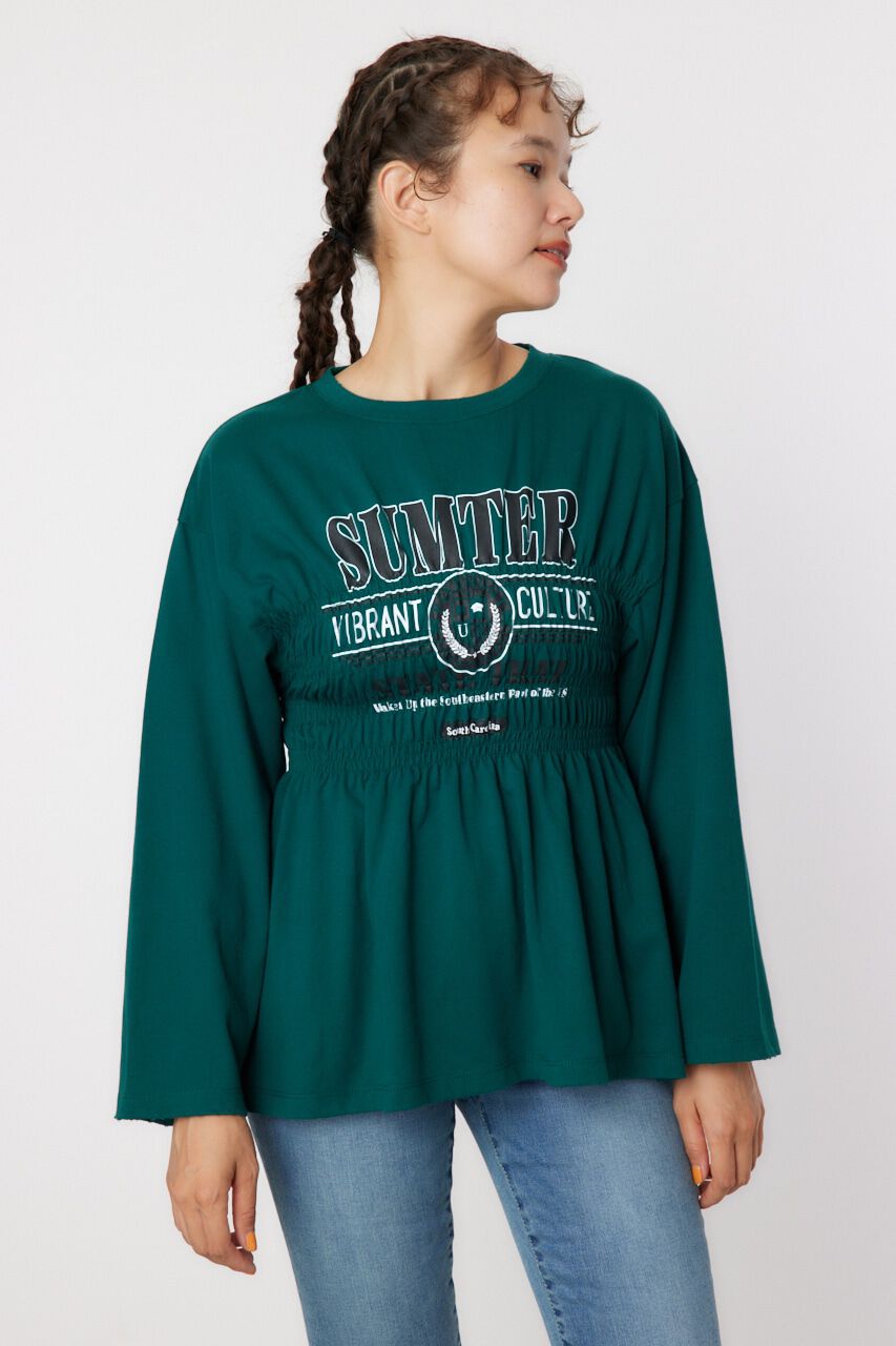 RODEO CROWNS「シャーリングプリントロングTシャツ」|Tシャツ・カットソー|