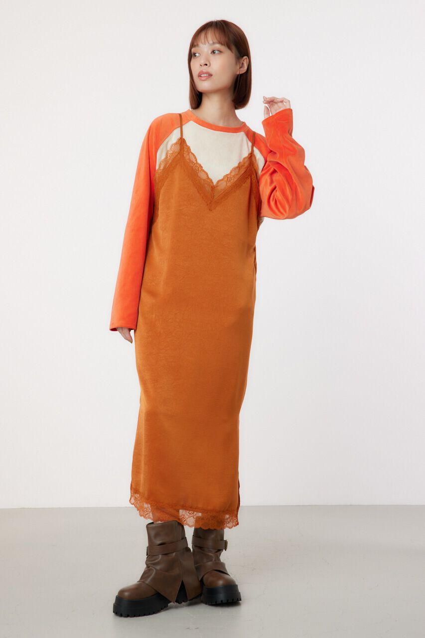 RODEO CROWNS「サテンレースキャミワンピース」|ワンピース|