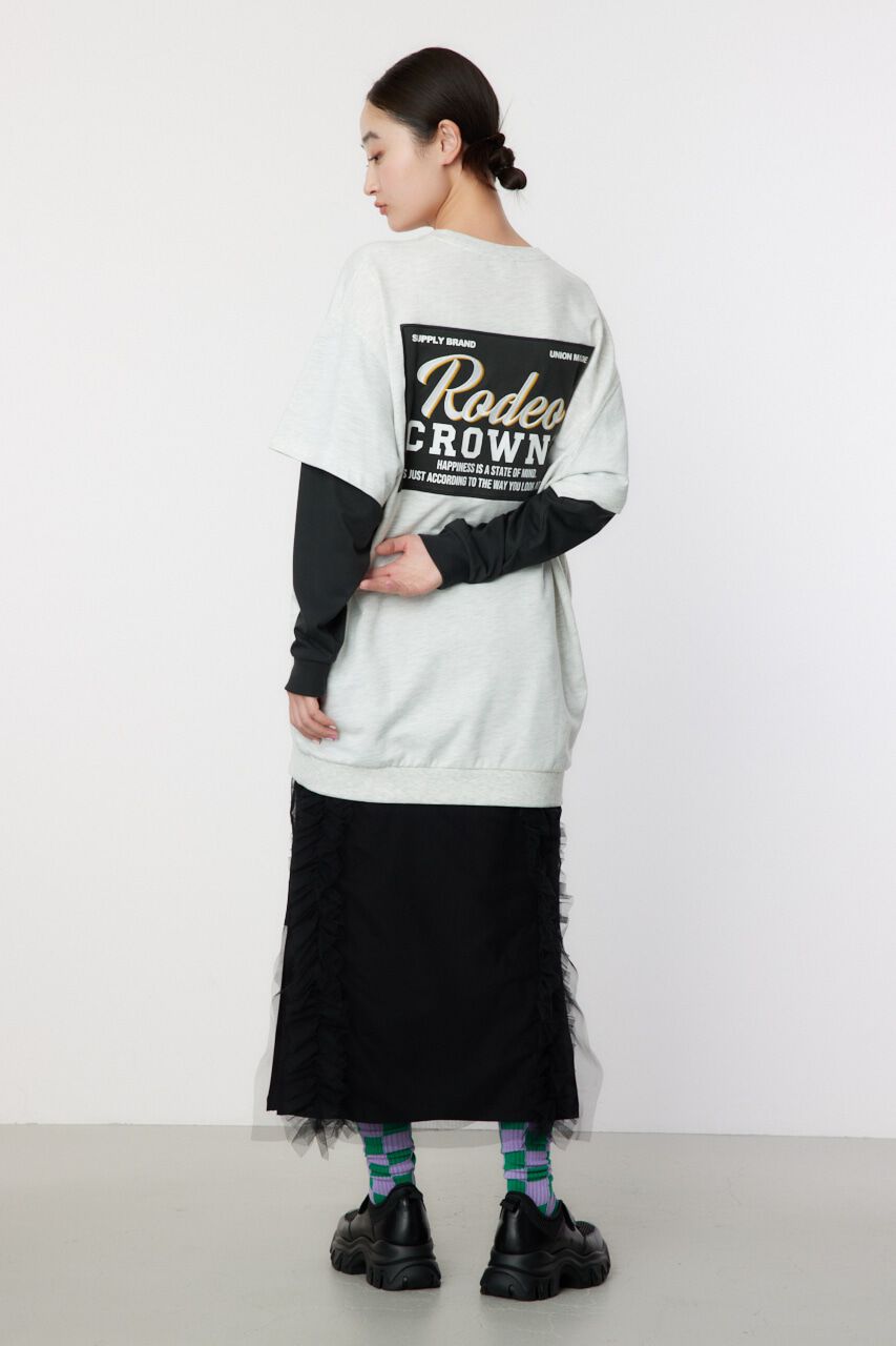 RODEO CROWNS「フェイクレイヤードスウェットワンピース」|ワンピース|