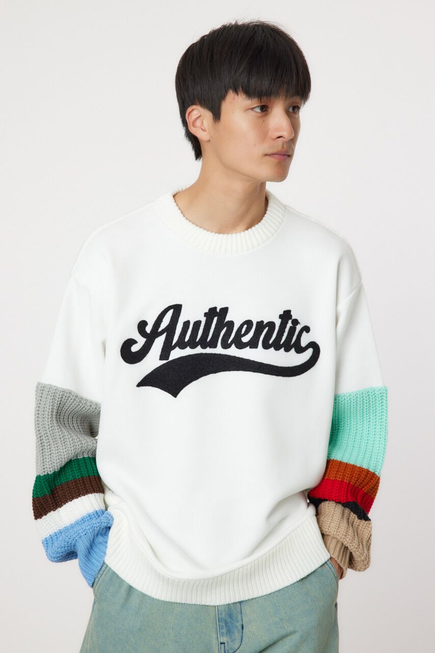 RODEO CROWNS「border sleeve ニット」|ニット・セーター|