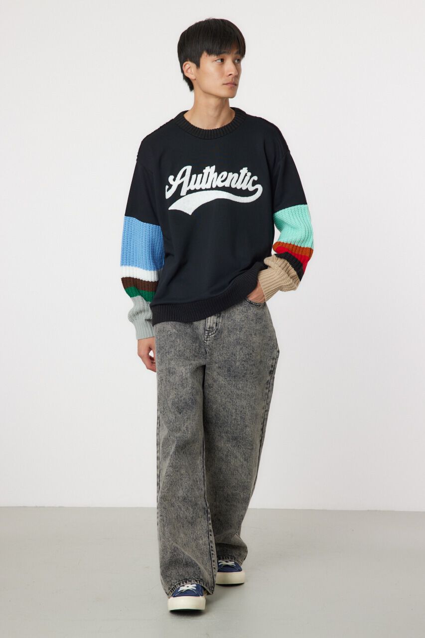 RODEO CROWNS「border sleeve ニット」|ニット・セーター|