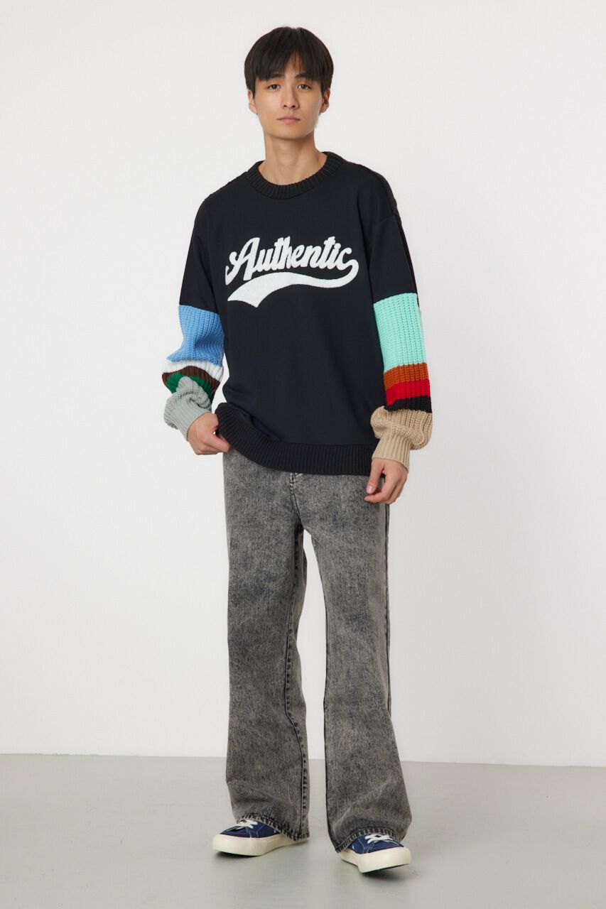 RODEO CROWNS「border sleeve ニット」|ニット・セーター|