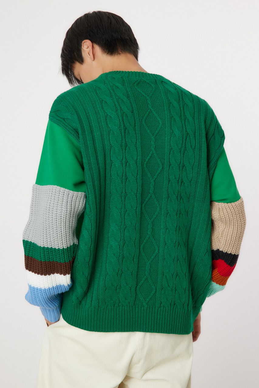 RODEO CROWNS「border sleeve ニット」|ニット・セーター|