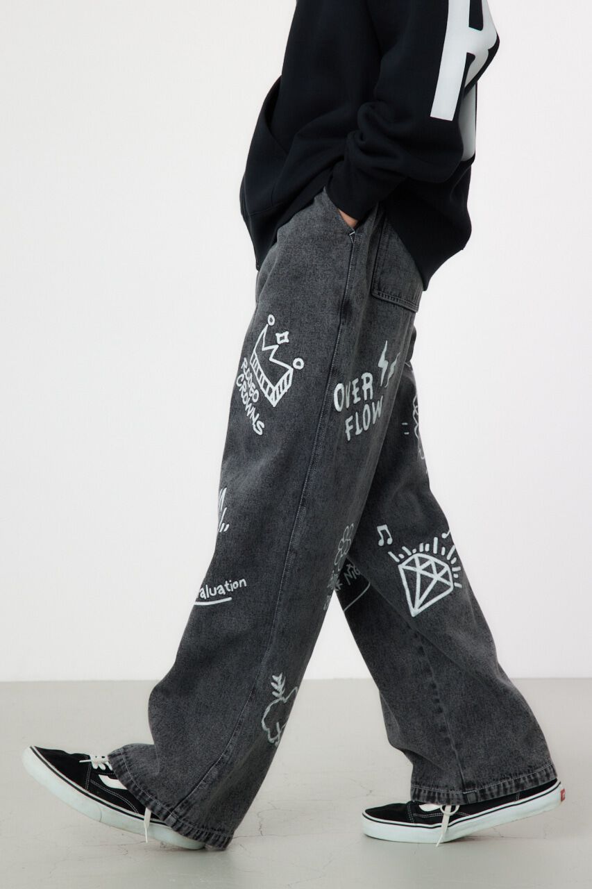 RODEO CROWNS「rakugaki デニムパンツ」|デニム|