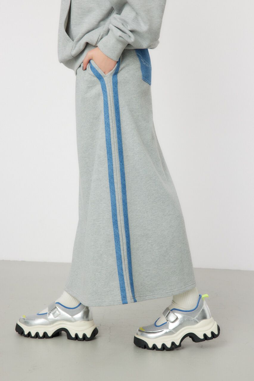 RODEO CROWNS「デニムラインスウェットスカート」|スカート|