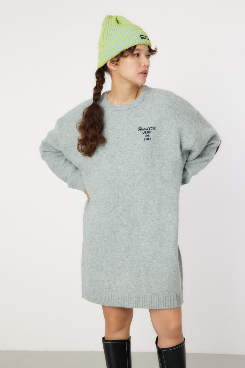 RODEO CROWNS「ラメシャギーロゴニットワンピース」|ワンピース|