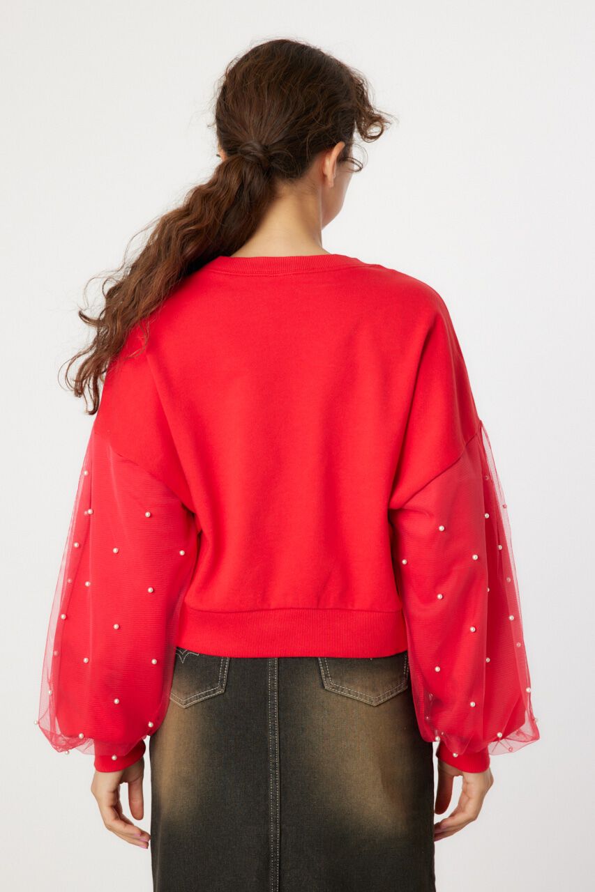 RODEO CROWNS「デコレーションスリーブスウェット」|パーカー|