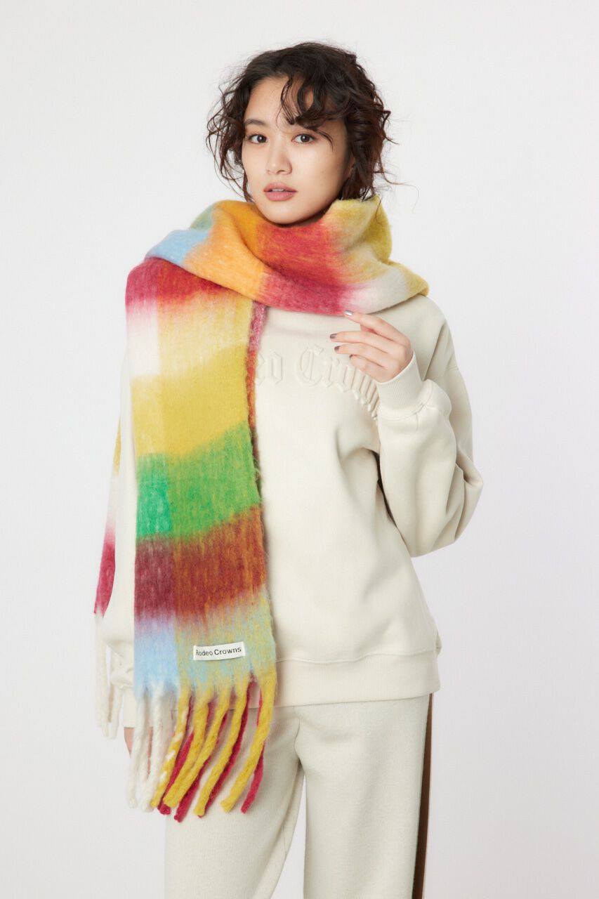 RODEO CROWNS「バルキーチェックマフラー」|その他|