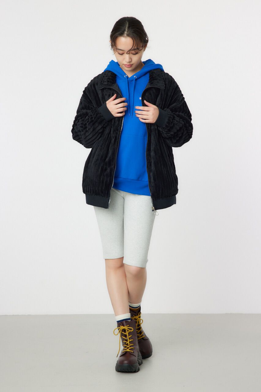 RODEO CROWNS「ハリヌキバックLOGOフェイクファージャケット」|ブルゾン・スタジャン|