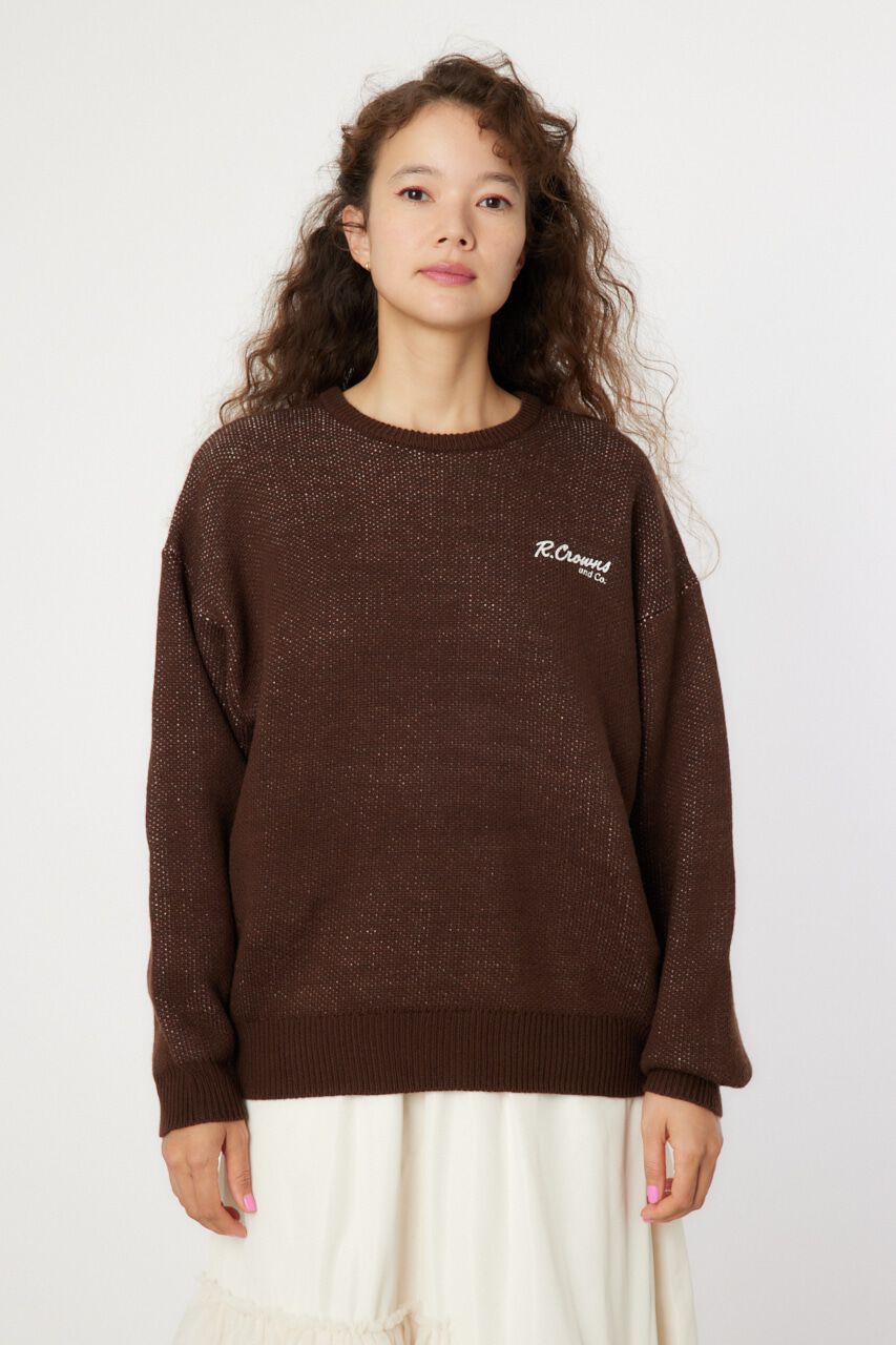 RODEO CROWNS「MIX COLOR LOGOニットトップス」|ニット・セーター|