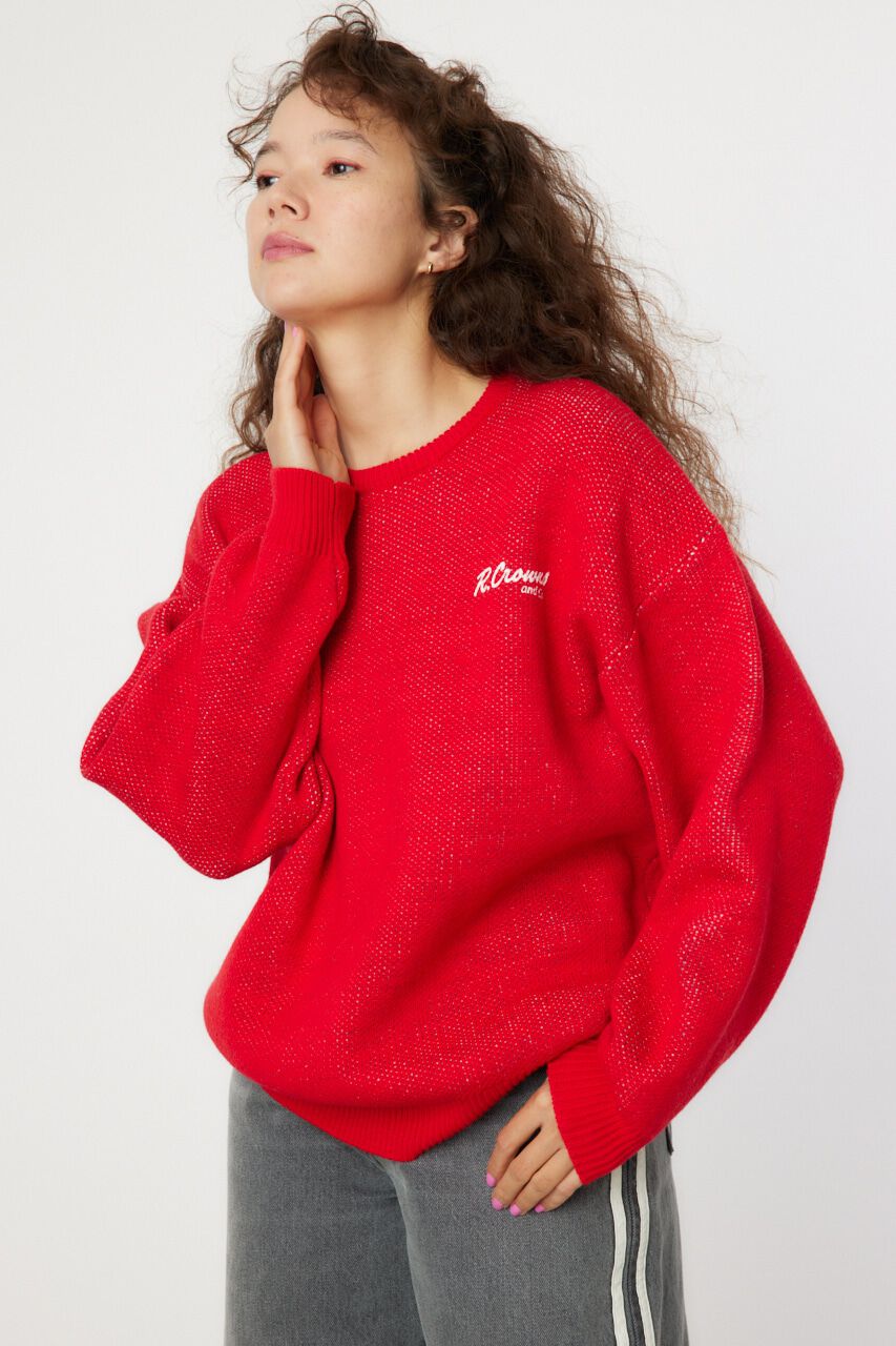 RODEO CROWNS「MIX COLOR LOGOニットトップス」|ニット・セーター|