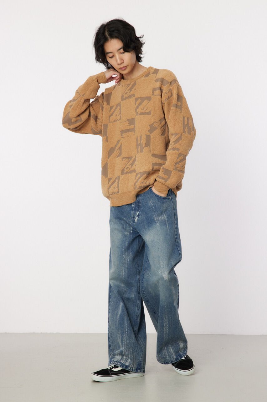 RODEO CROWNS「block checker ニット」|ニット・セーター|